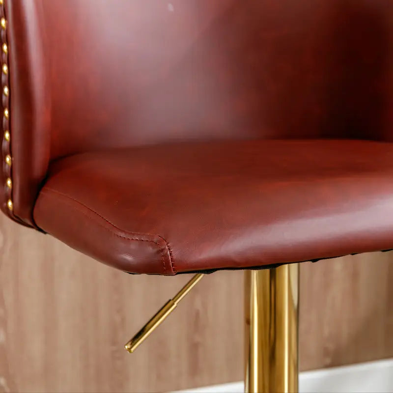Velvet Swivel Counter Height Stools Set Of 2 Fabric Upholstered Bar Stool Adjustable