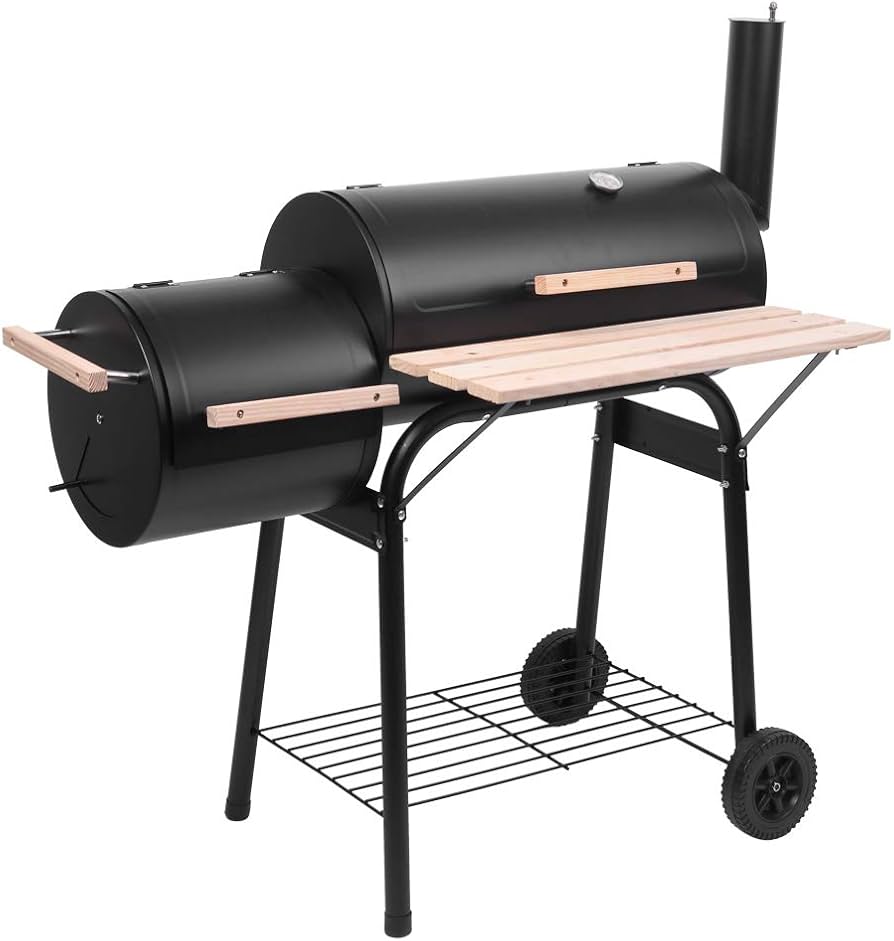 Portable BBQ Grill and Offset Smoker