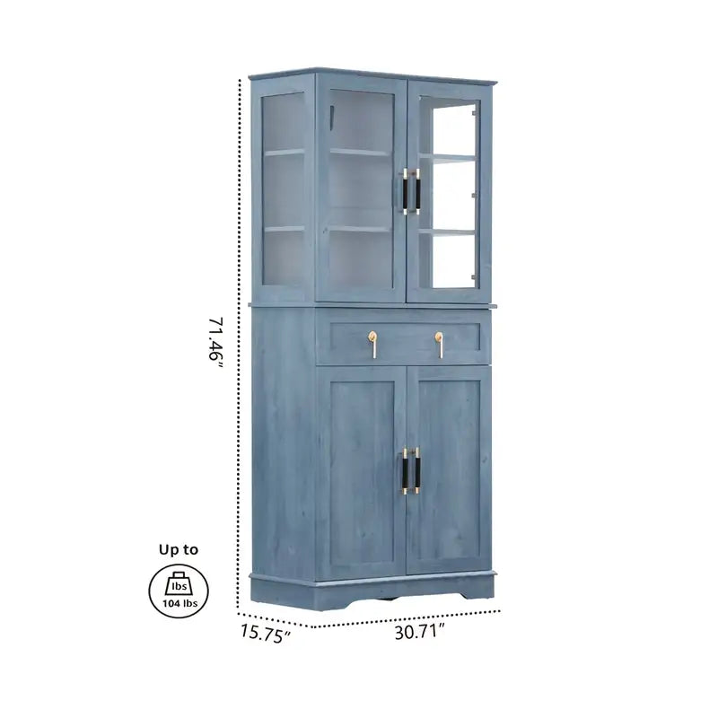 71'' Tall Display Cabinet With Great Showcase & Storage