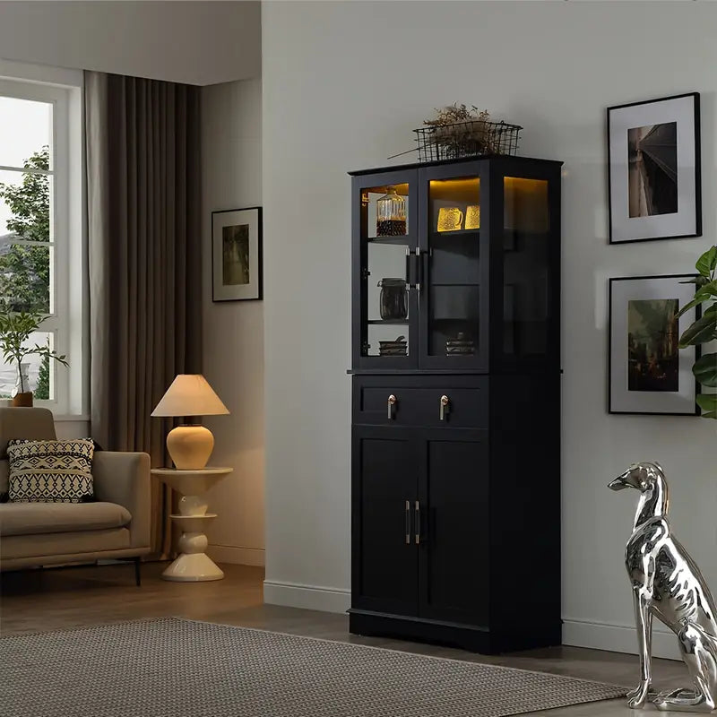 71'' Tall Display Cabinet With Great Showcase & Storage