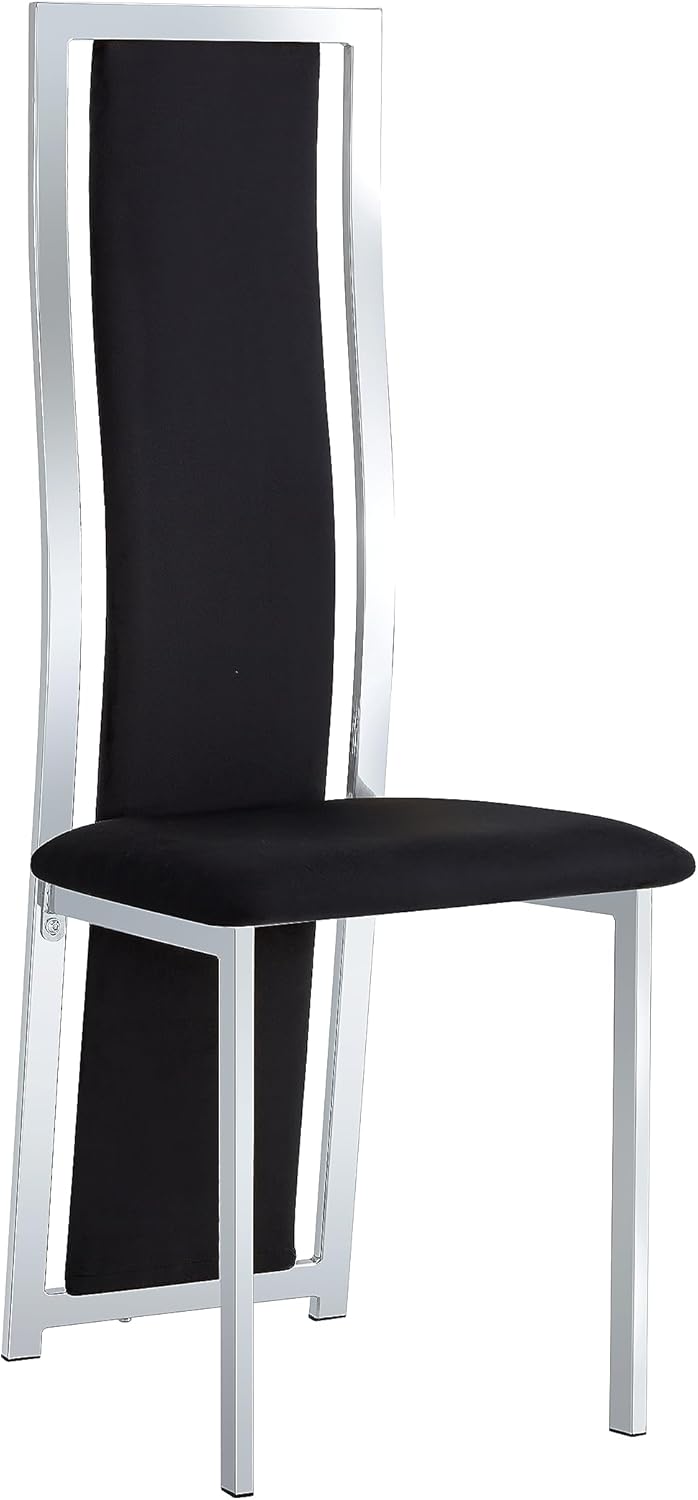 Black Luxury Dining Chair Set