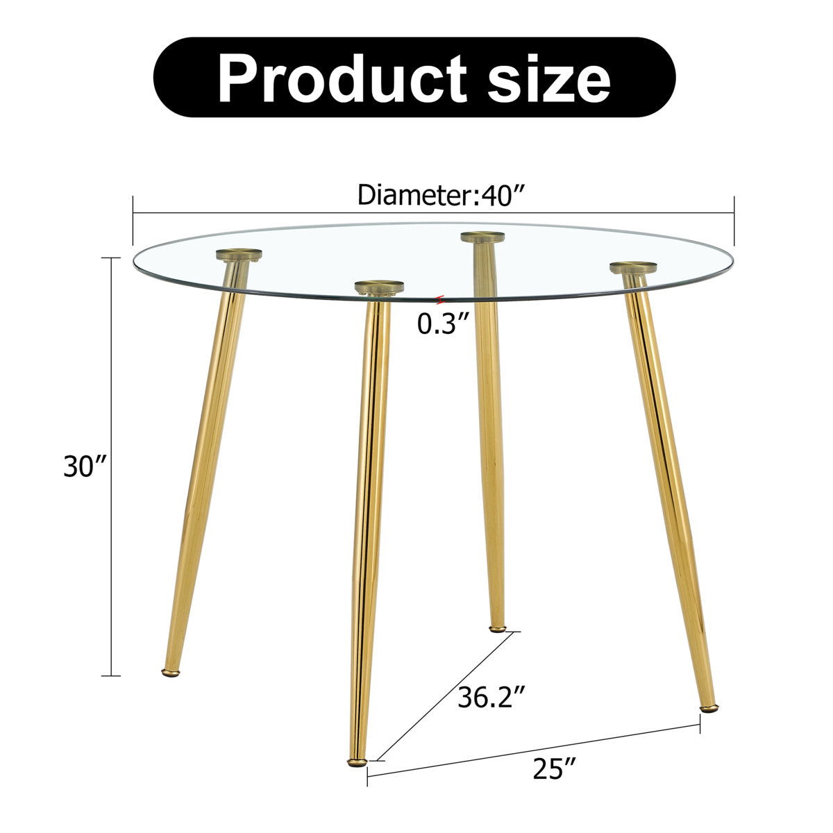 5-Piece Glass Dining Set – Curated for Modern Gatherings