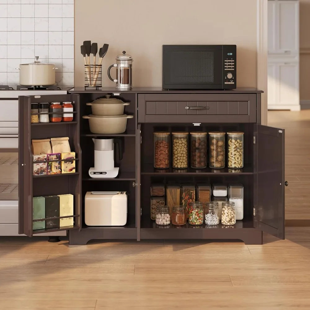 Kitchen Sideboard Buffet Cabinet with Storage, Coffee Bar Cabinet with Drawer.