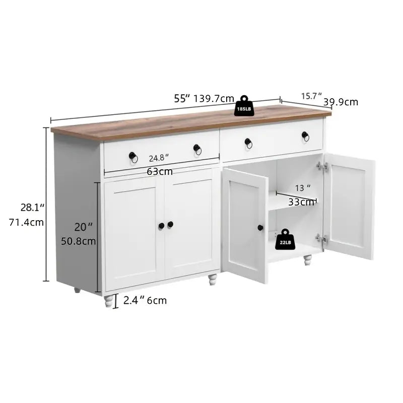 Modern Farmhouse Buffet Cabinet