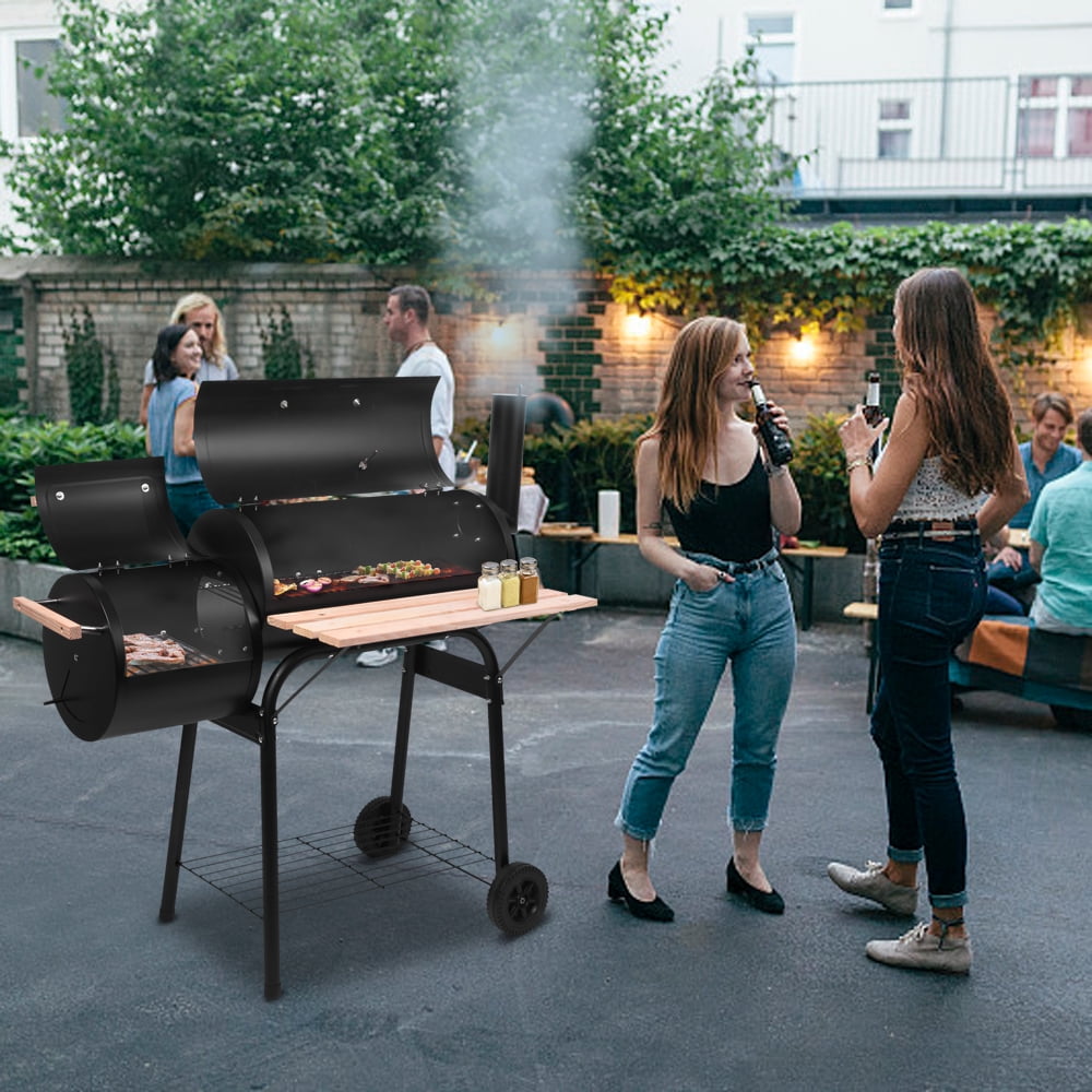 Portable BBQ Grill and Offset Smoker