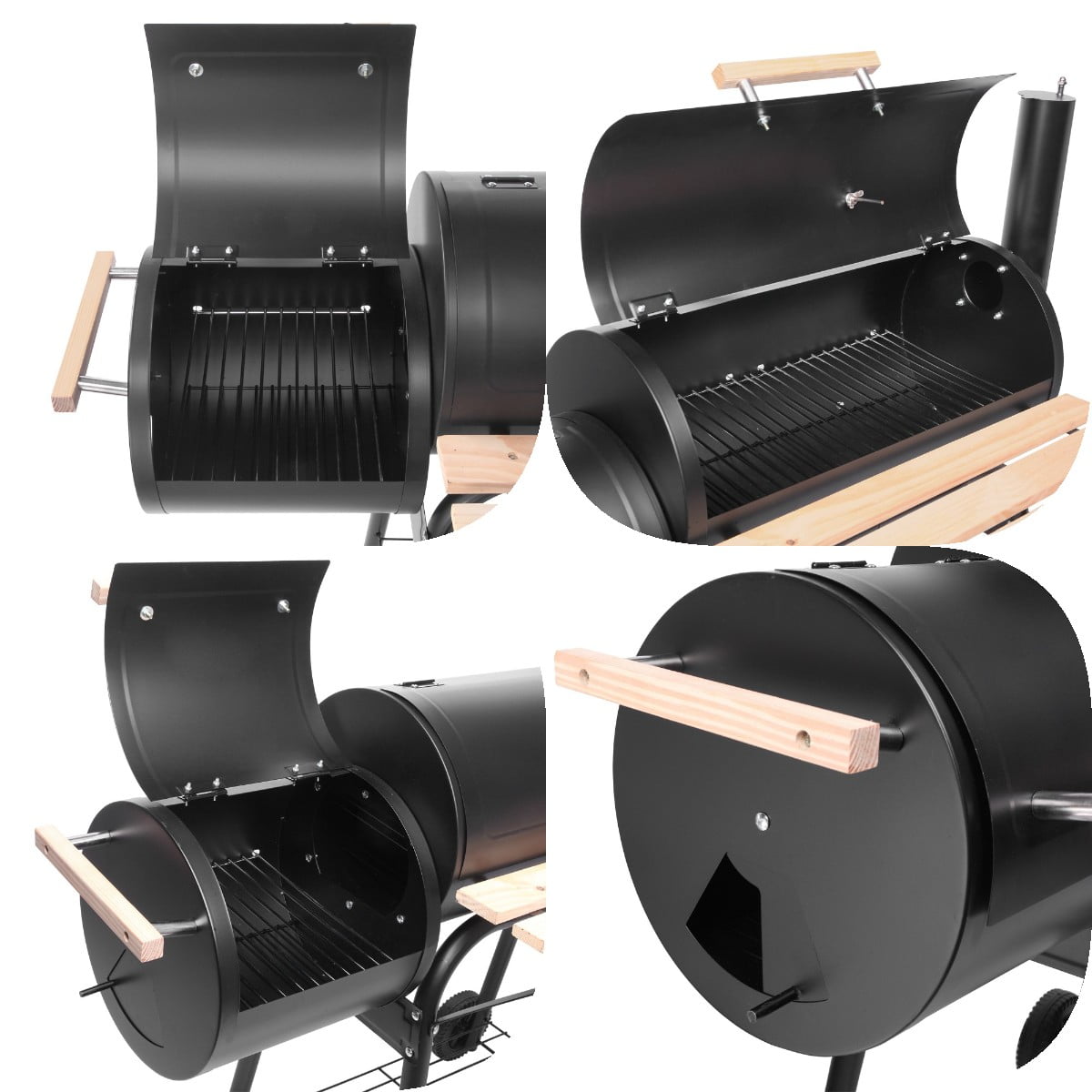 Portable BBQ Grill and Offset Smoker