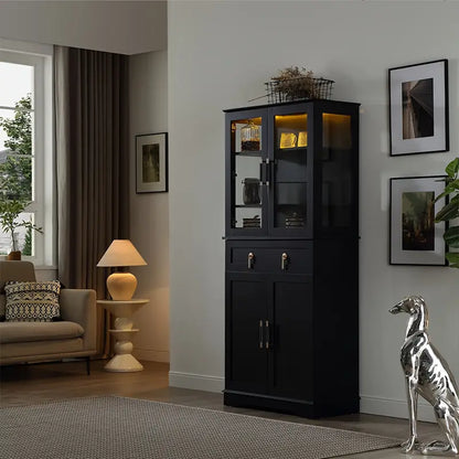 71'' Tall Display Cabinet With Great Showcase & Storage