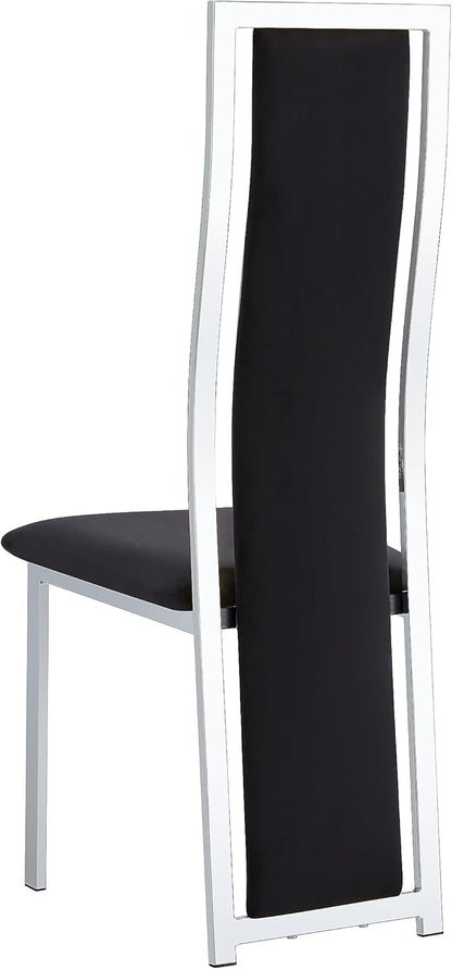 Black Luxury Dining Chair Set