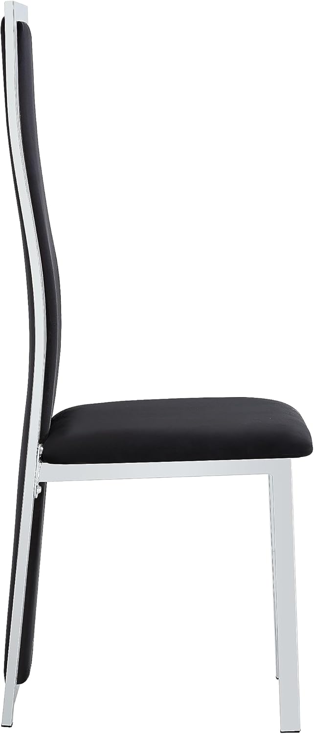 Black Luxury Dining Chair Set