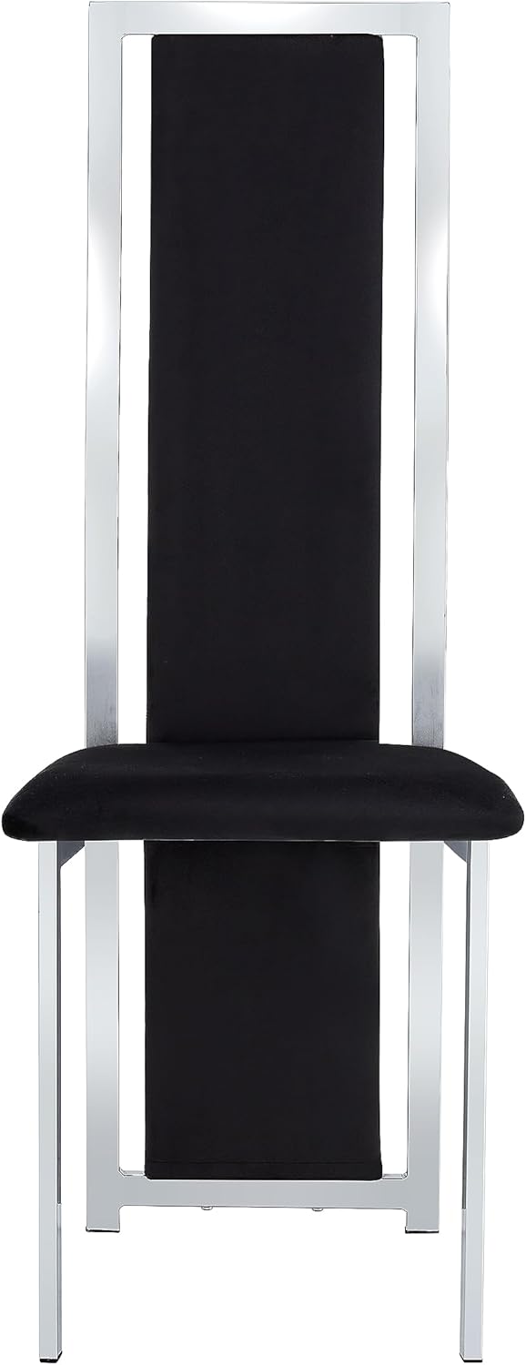 Black Luxury Dining Chair Set