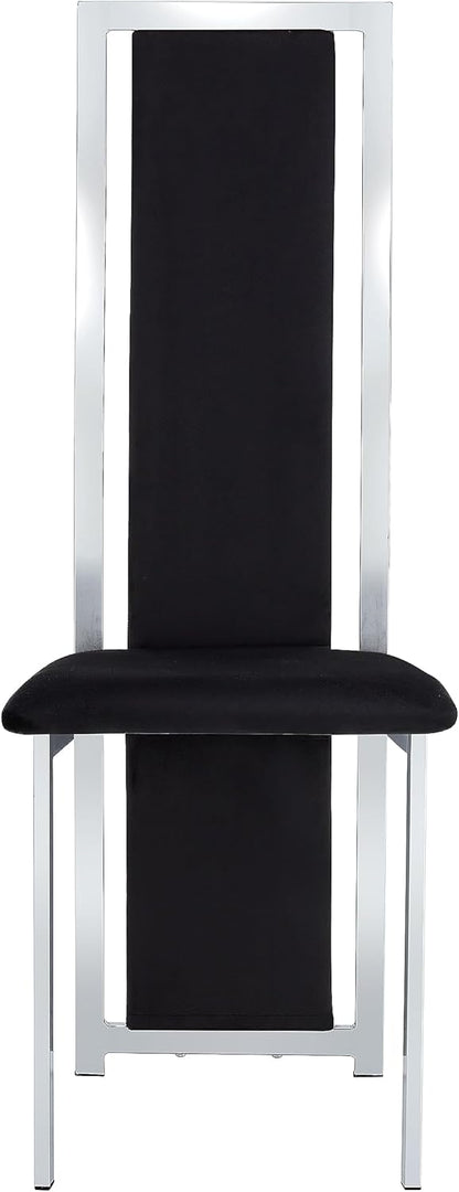 Black Luxury Dining Chair Set