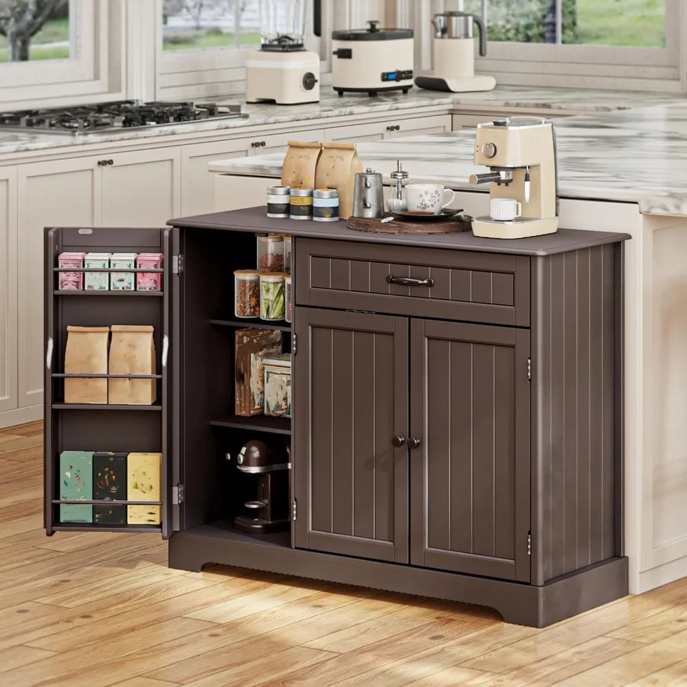 Kitchen Sideboard Buffet Cabinet with Storage, Coffee Bar Cabinet with Drawer.