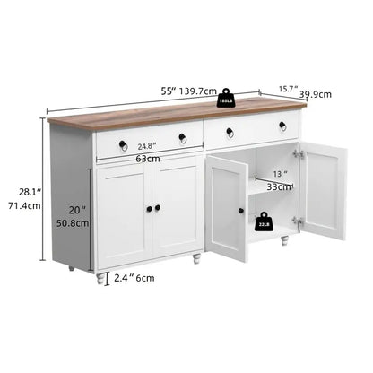 Modern Farmhouse Buffet Cabinet