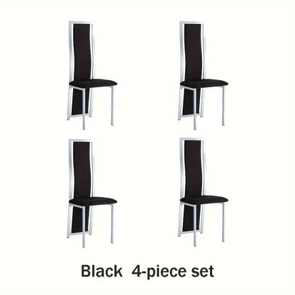 Black Luxury Dining Chair Set
